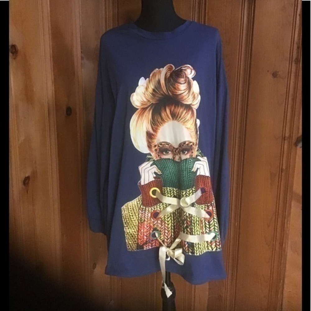 Impulsitivty Long-sleeved T-shirt Size 2X